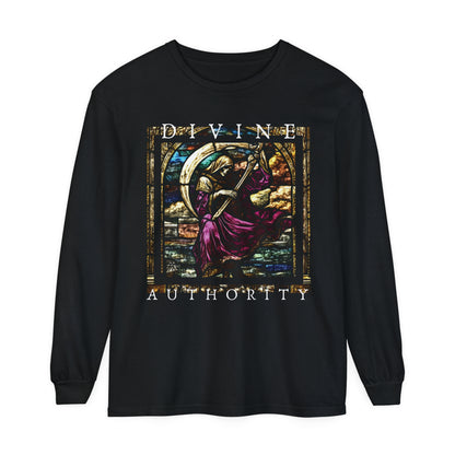 Divine Authority Long Sleeve T-Shirt | Artistic Spiritual Graphic V4