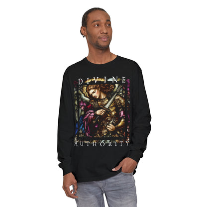 Divine Authority Long Sleeve T-Shirt | Artistic Spiritual Graphic V2