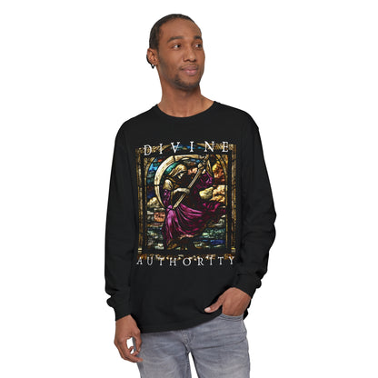 Divine Authority Long Sleeve T-Shirt | Artistic Spiritual Graphic V4