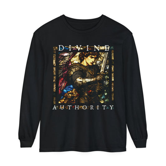 Divine Authority Long Sleeve T-Shirt | Artistic Spiritual Graphic V3